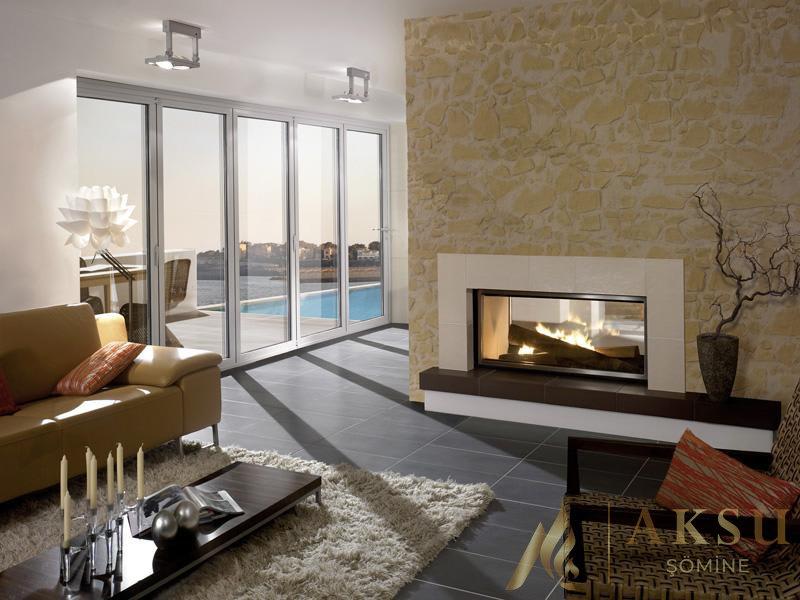 İki Yönü Açık Şömine Eliz 8007
