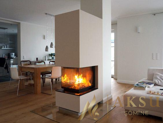 Üç Yönü Açık U Tipi Şömine Zümre 71308