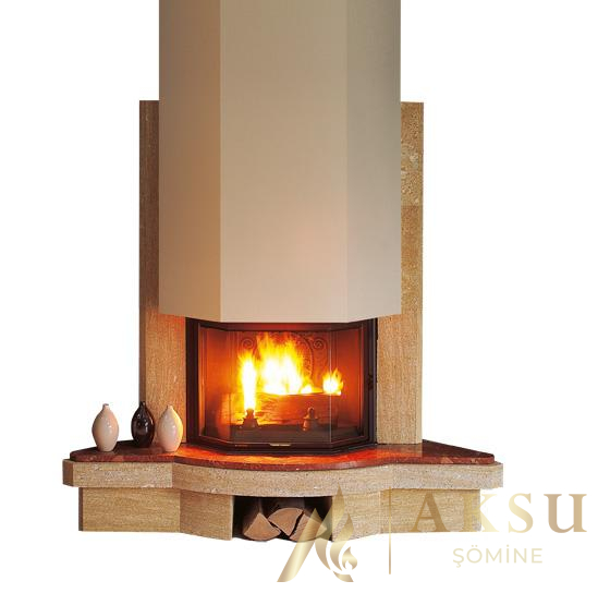 Merze 5102 Prizmatik Şömine Modeli