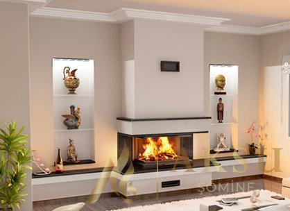 Üç Yönü Açık U Tipi Şömine Zümre 71284